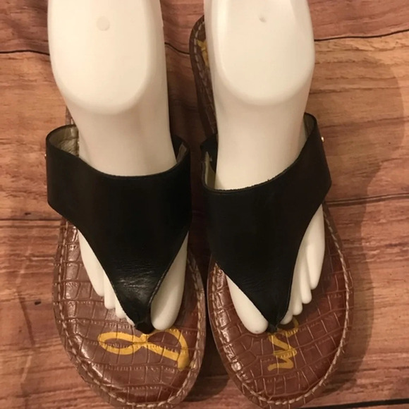 Sam Edelman Black and Brown Women's Slippers - Picture 2 of 8